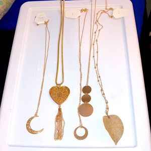 5 necklaces